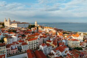 lisbon aerial view