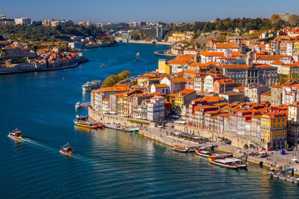 Porto, Portugal old town on the Douro River.