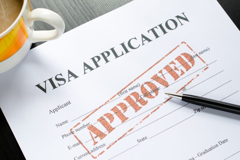 visa approved stamp